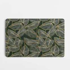 inny Podkładka na stół LIŚCIE zielona 43,5x28,5 cm