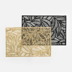inny Podkładka na stół LIŚCIE złote 30x45 cm