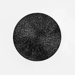 inny Podkładka na stół okrągła czarna 38 cm