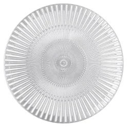 Podkładka na stół okrągła srebrna 38 cm