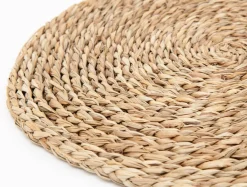 Podkładka pleciona z trawy morskiej okrągła 35 cm