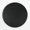 Podkładki Na Stół|inny Podkładka stołowa okrągła czarna, 38 cm