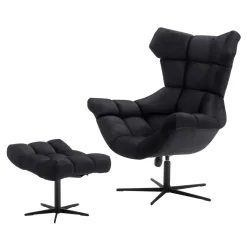 Pufy I Podnóżki|Werdomo Podnóżek czarny SENSI