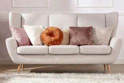 Poszewki I Poduszki Dekoracyjne| Poduszka dekoracyjna baranek pudrowy róż BOUCLE 45x45 cm