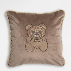 inny Poduszka dekoracyjna brązowa TEDDY 45x45 cm