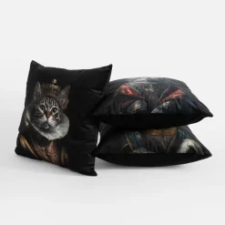 Poszewki I Poduszki Dekoracyjne|inny Poduszka dekoracyjna KRÓL KOT 50x50 cm