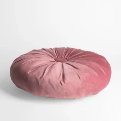Poduszka dekoracyjna okrągła różowa SELMA 40 cm