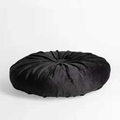 Poszewki I Poduszki Dekoracyjne| Poduszka dekoracyjna okrągła czarna SELMA 40 cm