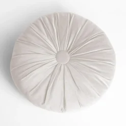 Poszewki I Poduszki Dekoracyjne| Poduszka dekoracyjna okrągła kremowa SELMA 40 cm