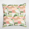 inny Poduszka dekoracyjna różowo-zielona PALEO 45x45 cm