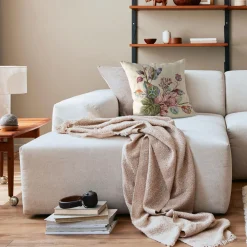 Eurofirany Poduszka dekoracyjna w kwiaty GOBELIN 45x45 cm