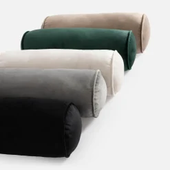 inny Poduszka dekoracyjna wałek WESLEY czarny 14x38 cm