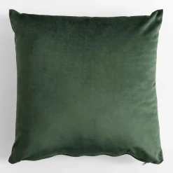 Estetica Poduszka dekoracyjna welurowa zielona VELVIO 45x45 cm