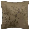 Poduszka dekoracyjna zielona FLOWER LINE 45x45 cm