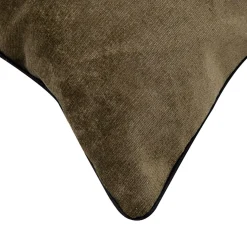 Poduszka dekoracyjna zielona FLOWER LINE 45x45 cm