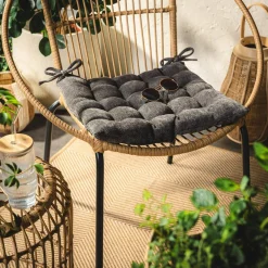 Tekstylia Zewnętrzne|Poszewki I Poduszki Dekoracyjne|inny Poduszka na krzesło ciemnoszara DALLAS 40x40 cm
