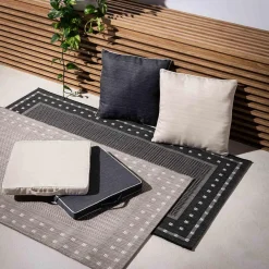 Tekstylia Zewnętrzne|Poszewki I Poduszki Dekoracyjne|inny Poduszka na krzesło ciemnoszara PIPER 40x40 cm