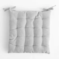 inny Poduszka na krzesło jasnoszara DALLAS 40x40 cm