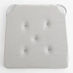 inny Poduszka na krzesło jasnoszara LUPPA 40x40 cm