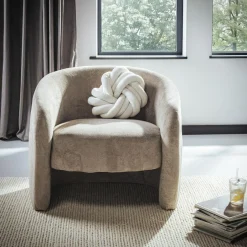 inny Poduszka ozdobna węzeł kremowa TWISTY 30 cm