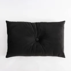 inny Poduszka pikowana czarna LESLEY 40x60 cm