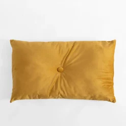 inny Poduszka pikowana musztardowa LESLEY 40x60 cm