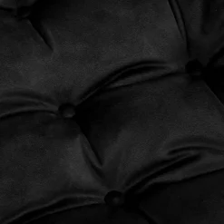 Poszewki I Poduszki Dekoracyjne|Estetica Poduszka siedzisko na krzesło czarna VELVIO 40x40 cm