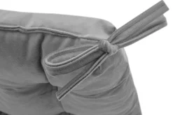 Poszewki I Poduszki Dekoracyjne|Estetica Poduszka siedzisko na krzesło szara VELVIO 40x40 cm