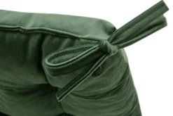 Estetica Poduszka siedzisko na krzesło butelkowa zieleń VELVIO 40x40 cm