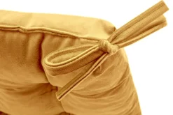 Poszewki I Poduszki Dekoracyjne|Estetica Poduszka siedzisko na krzesło musztardowa VELVIO 40x40 cm