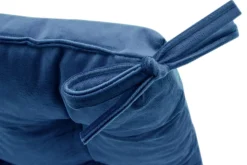 Estetica Poduszka siedzisko na krzesło granatowa VELVIO 40x40 cm