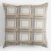 inny Poduszka w kratkę kremowa IRMA 45x45 cm