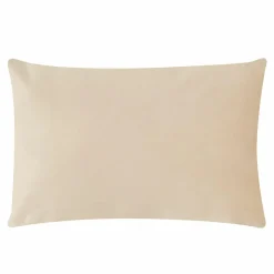 Poszewki I Poduszki Dekoracyjne| Poduszka welurowa beżowa VELVIO 40x60 cm