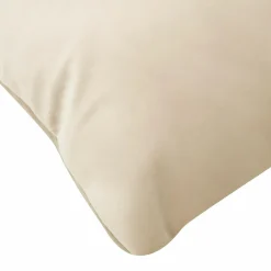 Poszewki I Poduszki Dekoracyjne| Poduszka welurowa beżowa VELVIO 40x60 cm