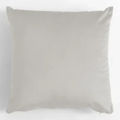 Poduszka welurowa kremowa VELVIO 45x45 cm