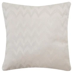 Poduszka welurowa kremowa LOUIS 45x45 cm