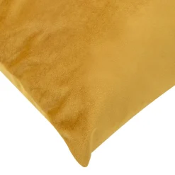 Poszewki I Poduszki Dekoracyjne| Poduszka welurowa musztardowa VELVIO 40x60 cm