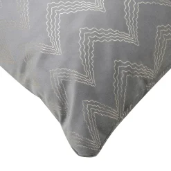 Poduszka welurowa szara LOUIS 45x45 cm