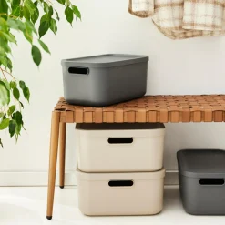 Pudełka I Pojemniki Do Przechowywania|ROTHO Pojemnik do przechowywania antracyt ALBULA 20 L