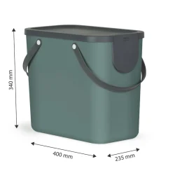 ROTHO Pojemnik do segregacji zielony ALBULA, 25 l