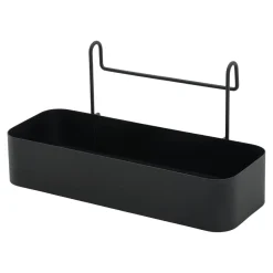 Relingi I Zawieszki| Pojemnik do zawieszenia na reling kuchenny czarny