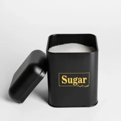 Pojemniki Na Żywność|inny Pojemnik kuchenny czarny SUGAR 19 cm