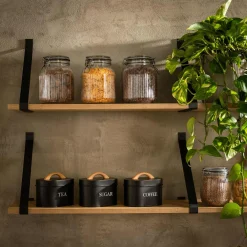 Pojemnik kuchenny na cukier czarny 15 cm