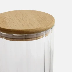 Pojemniki Na Żywność|inny Pojemnik kuchenny z bambusową pokrywką 1000 ml