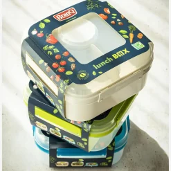 Dzieci Pojemnik lunchbox z przegródkami zielony LIDO 1,6l