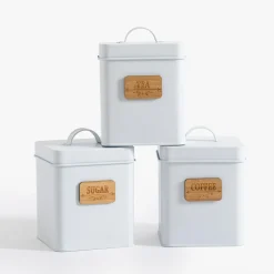 inny Pojemnik na cukier z bambusową tabliczką SUGAR