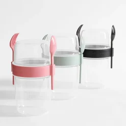 Butelki, Bidony I Lunchboxy|inny Pojemnik na lunch ze sztućcami, 1,1 l, MIX