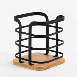 inny Pojemnik na przybory kuchenne z bambusową podstawką