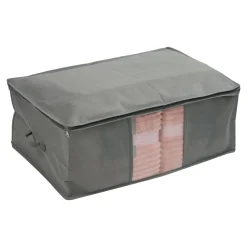 Wieszaki, Półki Tekstylne, Organizery|inny Pojemnik na ubrania / pościel szary 64x42x24 cm