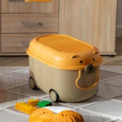 Dzieci Pojemnik na zabawki z kółkami 46x30,5x26,5 cm